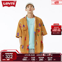 Levi's 李维斯 滑板系列23春季新品男士宽松衬衫街头风易穿搭 卡其色 M