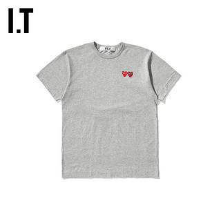 PLAY COMME DES GARCONS CDG IT 川久保玲  男装女装短袖T恤新品 BKX/黑色_男款 S