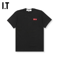 COMME des GARÇONSPLAY COMME DES GARCONS CDG IT 川久保玲 男装女装短袖T恤新品 BKX/黑色_男款 S