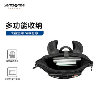 新秀丽（Samsonite）合作款双肩包 2022年新潮流电脑包背包NW1 黑色