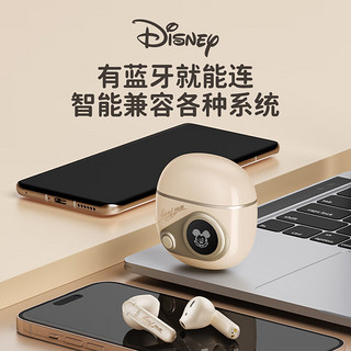 Disney 迪士尼 QS-T8蓝牙耳机无线半入耳式 跑步运动降噪超长续航音乐游戏无延迟适用小米华为苹果