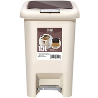 Airline 尔蓝 GB110 按压脚踏式垃圾桶 15L