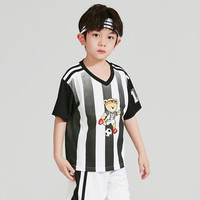 PawinPaw卡通小熊童装2023年夏季男童儿童运动套装球服速干透气 黑色/19 120