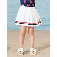 Paw in Paw PawinPaw卡通小熊童装2023年夏季新款女宝宝学院风休闲撞色半身裙 白色/10 080