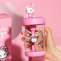 杯具熊冷萃吸管杯hello kitty猫联名夏季水杯卡通女便携背带水壶