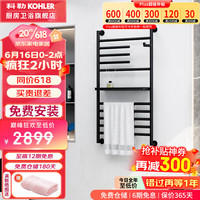 科勒（KOHLER）智能电热毛巾架家用卫生间浴巾架浴室智能浴室加热发热毛巾烘干架 29350T-A-7暗装-雾面果