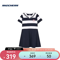 斯凯奇（SKECHERS）女青少年针织连衣裙 L223G046-02TT XXXL