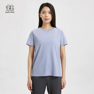 KOLON SPORT/可隆速干T恤 SECO系列 女子户外吸湿运动抗菌短袖 LKRT3MT562-VI 紫罗兰 165/M