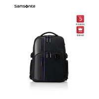 Samsonite 新秀丽 2023新款双肩包大容量 商务背包男 电脑包双肩多隔层防泼通勤 KI1 紫色