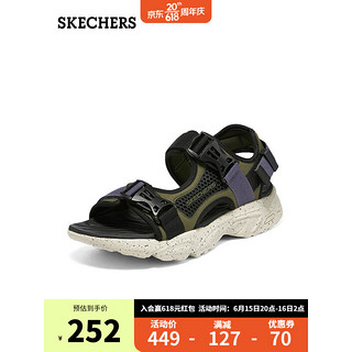 斯凯奇（SKECHERS）斯凯奇（SKECHERS）凉鞋237396 橄榄色/黑色/OLBK 41