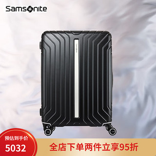 新秀丽（Samsonite）行李箱大容量时尚拉杆箱旅行登机箱20/24/28英寸QA7 黑色 20寸适合1周内短途旅行