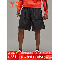 Y-3RIPSTOP SHORTS夏新款短裤男士宽松工装裤38H63026 黑色 M