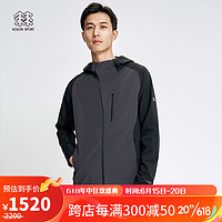 KOLON SPORT 可隆男士秋冬舒乐科技软壳 弹力防风拒水抗污速干 户外运动休闲徒步软壳夹克外套