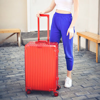 佐卡伦(zuokalun)全铝镁合金行李箱铝合金拉杆箱万向轮密码箱男女旅行箱登机皮箱子 红色 29英寸-适合三口之家出行