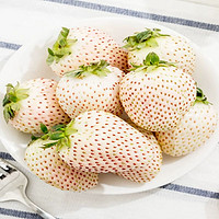 乡语小吖 山东白草莓1斤/2盒 新鲜水果淡雪草莓白雪公主奶油白草莓生鲜