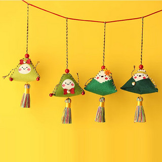 誉品丰茂端午节手工粽子香包4个装儿童节亲子互动diy材料包幼儿园活动香囊
