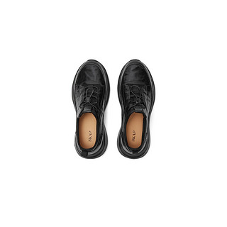 SKAP 圣伽步 2023秋季新款商场同款舒适轻质运动风男休闲鞋A3R13CM3 黑色 38