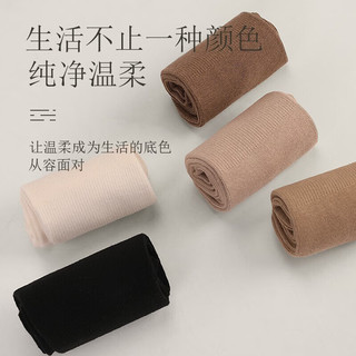 浪莎（LangSha）浪莎袜子女冰冰袜堆堆袜长袜夏季冰丝袜黑色春秋款中筒袜 白色6 均码