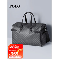 POLO 旅行包男士旅行袋独立鞋仓健身包手提包行李袋父亲节礼物 深灰色