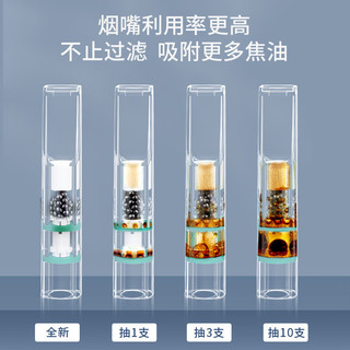 zobo 正牌 烟嘴过滤器九重双芯一次性焦油过滤嘴细烟款