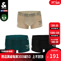 杰克·琼斯（JACK&JONES）男士NBA联名雄鹿队舒适时尚运动内裤223292003 黑色e52 180/100/L