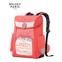 DELSEY戴乐世书包小学生1-3年级儿童双肩背包减负护脊轻酷女 珊瑚红 625