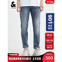 杰克·琼斯（JACK&JONES）夏季时尚男裤子潮流街头休闲长裤弹力舒适百搭牛仔裤223232083 中蓝牛仔-E42 180/84A/LR