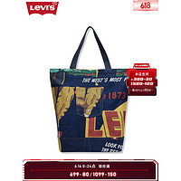 Levi's李维斯23新品牛仔拼接涂鸦潮流设计手提包潮流百搭 多色 OS