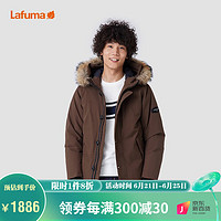 Lafuma 乐飞叶 中长款加厚鹅绒派克羽绒服男款防寒外套 LMJU1DH66