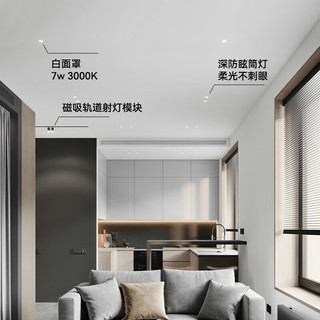 CDN 西顿 照明（CDN）led嵌入式筒灯客厅无主灯全光谱9W 4000K天际白