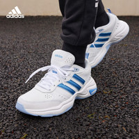 adidas 阿迪达斯 轻运动STRUTTER女实用舒适休闲复古老爹鞋小白鞋 白/蓝 39(240mm)