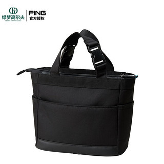 ping高尔夫球包男女士新款日系大容量时尚手提golf托特包手拎包衣物包 I22GBP2010-黑