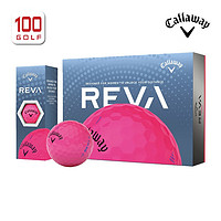 卡拉威（Callaway）高尔夫球女士球23新品REVA高尔夫球远距女士专属球 蓝粉642996012