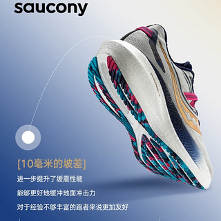 索康尼（SAUCONY）男鞋 23夏新款胜利20跑鞋耐磨减震运动鞋稳定支撑轻便透气跑步鞋 胜利20/灰金/主推款 41/8/260mm