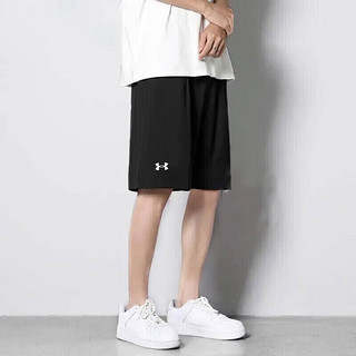 安德玛（Under Armour）短袖套装男2023夏篮球羽毛球运动健身两件套透气速干t恤短裤套装 速干套装/短裤拉链口袋/短袖修身 3XL/190/体重190~210斤左右