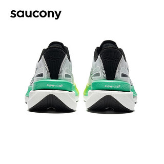 saucony 索康尼 巡航跑鞋男女减震透气训练跑步鞋情侣运动鞋IDLING白绿39