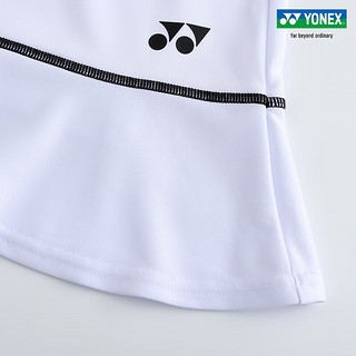 YONEX /尤尼克斯 220093BCR 2023SS比赛系列 女款 羽毛球服 运动短裙yy 白色 XO