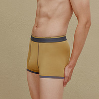 NEIWAI内外男士内裤舒适透气弹力无痕50支棉三条装 3条装-藏青色/姜黄色/黑色 XL