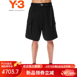 Y-3FT SHORTS夏上新款短裤男五分工装裤情侣款38H63078 黑色 S