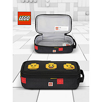LEGO 乐高 笔盒软式笔袋幻影忍者文具盒小学生轻铅笔盒表情符号黑 10052