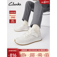 Clarks其乐女鞋2023春季新款舒适透气运动鞋休闲鞋女小白鞋 白色 261720064 39