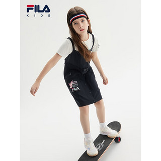 FILA X STAPLE斐乐童装儿童裙子2023新款女童背带裙 传奇蓝-NV 160