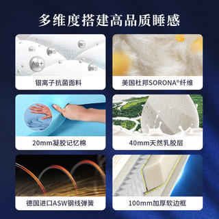 AIRLAND 雅兰 床垫 轻奢加厚乳胶床垫恒温记忆棉独袋弹簧家用席梦思床垫 维纳斯 维纳斯床褥 1.5*2m