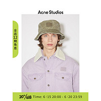 Acne Studios 男女同款Face表情平织棉渔夫帽C40288 卡其米色 L/XL