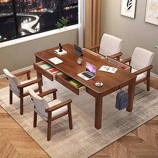 摩高空间 20233北欧实木书桌大板桌书房客厅现代学生学习写字桌 1.8米单桌
