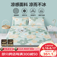 博洋(BEYOND)乳胶凉席床垫单双人家用夏天乳胶席子空调席软席 花沫 120*200cm(二件套)