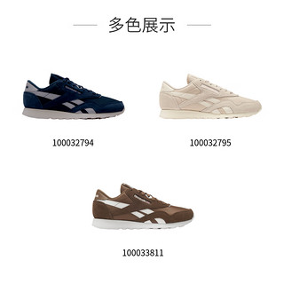 Reebok锐步官方23夏男CLASSIC NYLON经典运动复古跑步鞋100032794 100033811 42.5