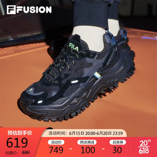 FILA  FUSION斐乐潮牌女鞋女子运动鞋2023硬糖鞋厚底老爹鞋女