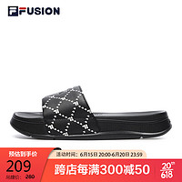 FILA  FUSION斐乐潮牌2023夏季拖鞋女鞋简约运动沙滩拖鞋COMO