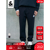 杰克琼斯 杰克·琼斯（JACK&JONES;）夏季新款男装束脚裤纯色舒适潮牌个性运动 炭黑蓝 165/72A/XSR